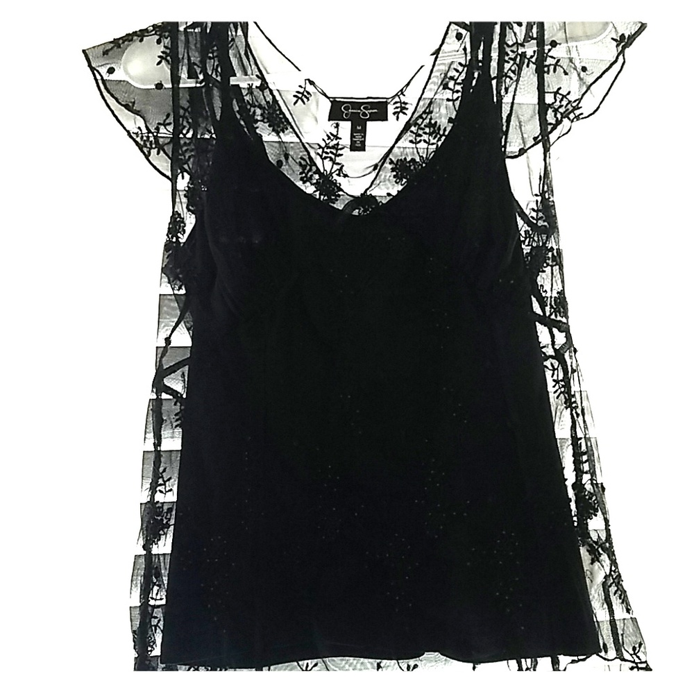 Black lace top